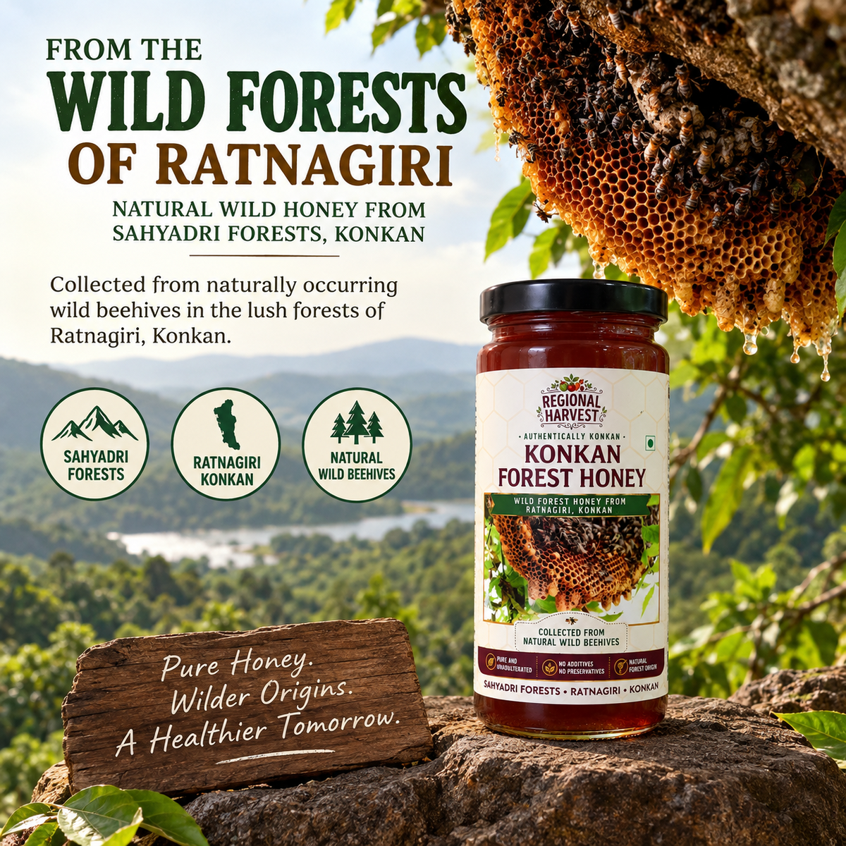 Regional Harvest Forest Honey 300 g – product image 2