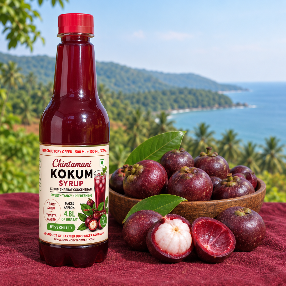 Chintamani Kokum Syrup 600 ml – product image 3