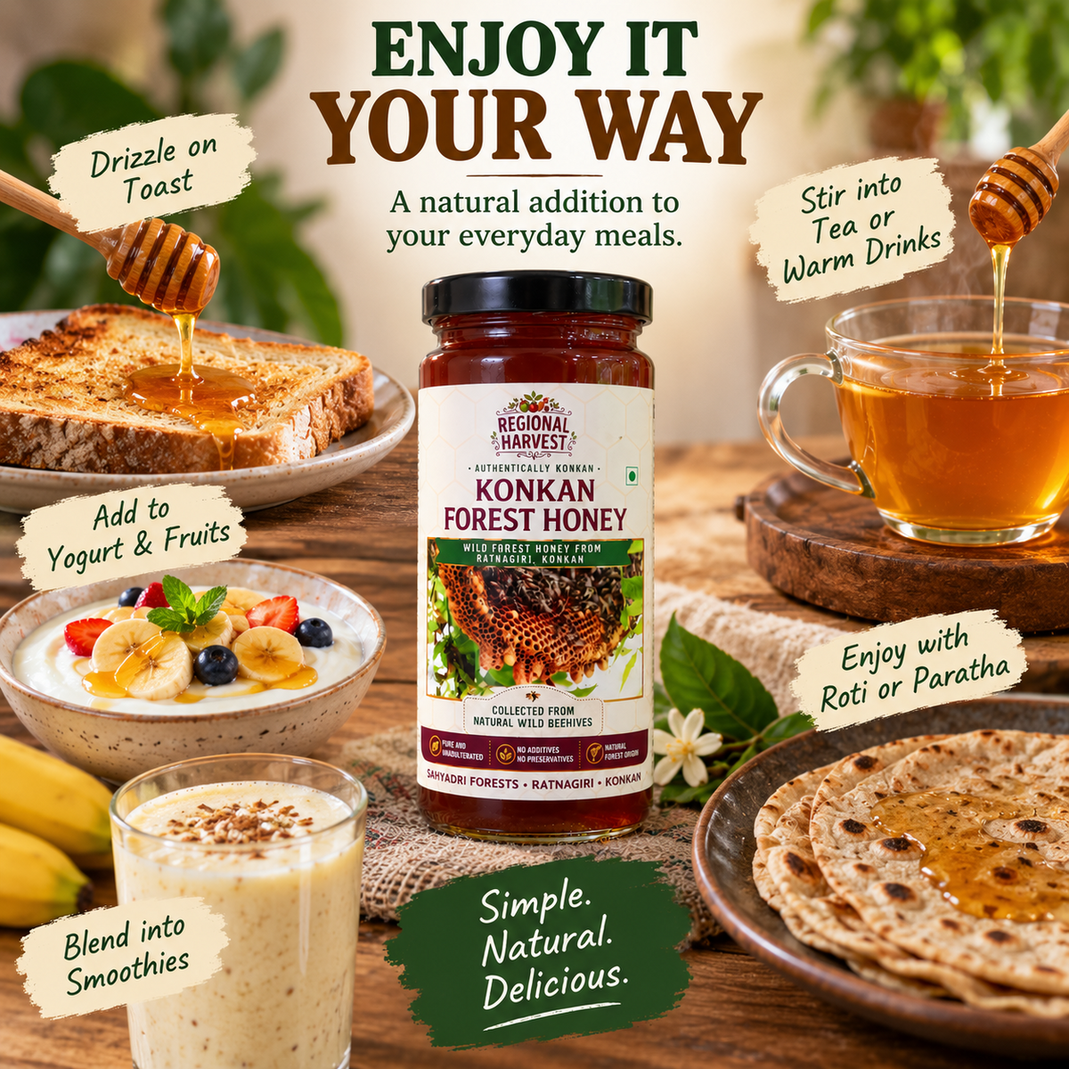 Regional Harvest Forest Honey 300 g – product image 5