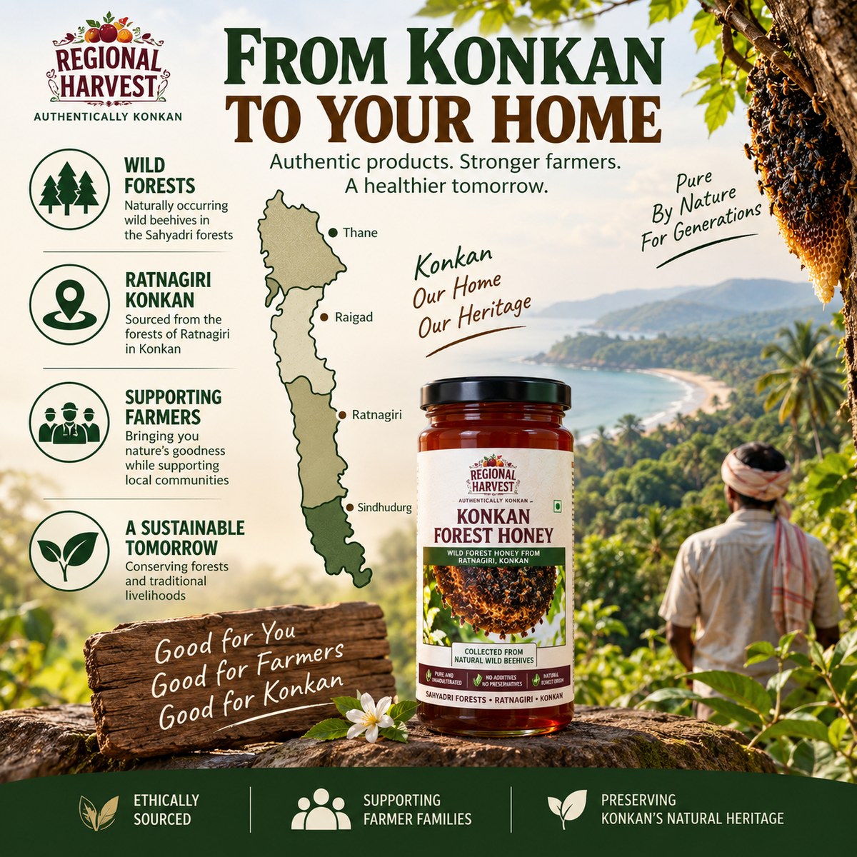 Regional Harvest Forest Honey 300 g – product image 6